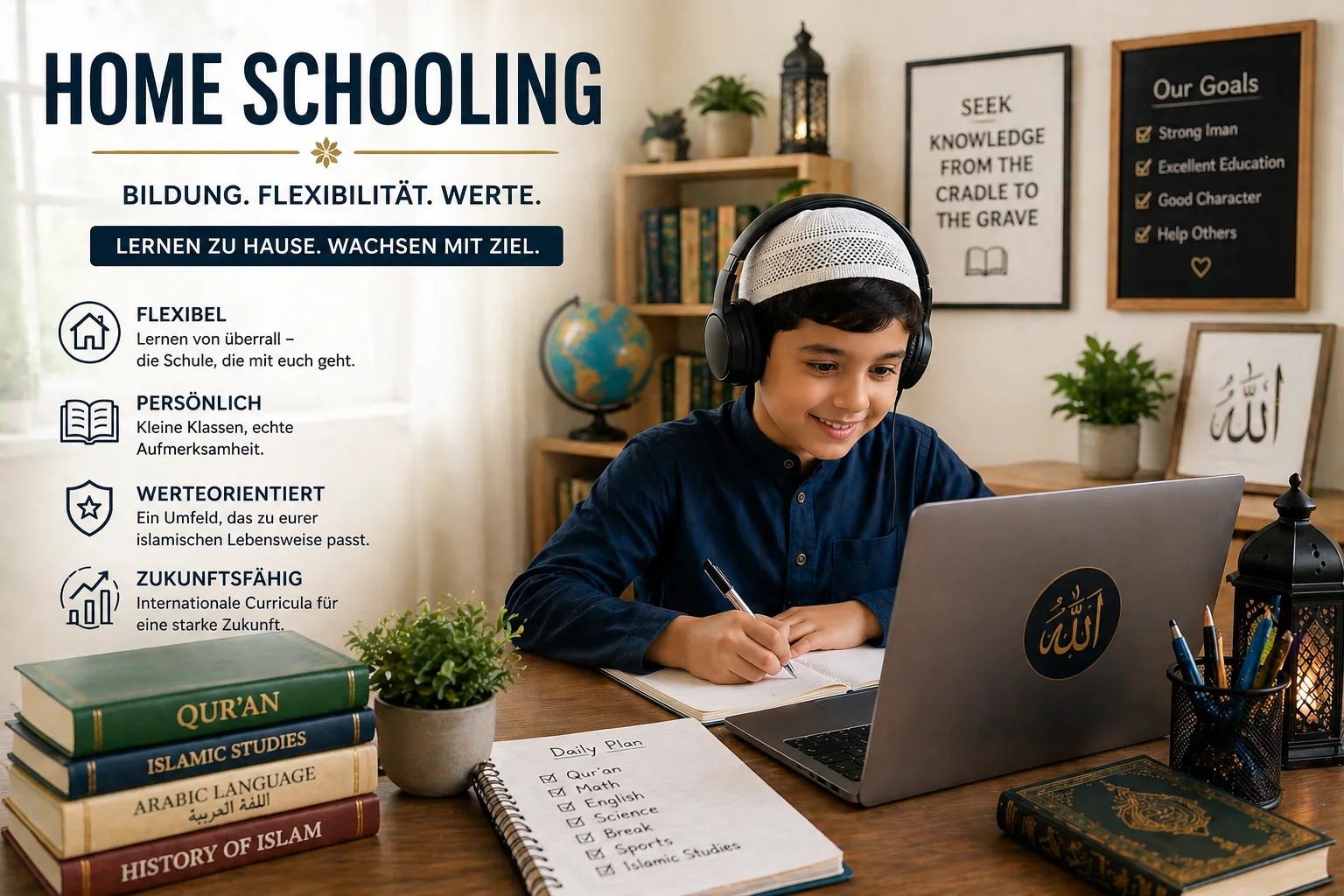 Home-Schooling über Online-Schule – warum dieses Modell für muslimische Familien und Auswanderer so stark sein kann