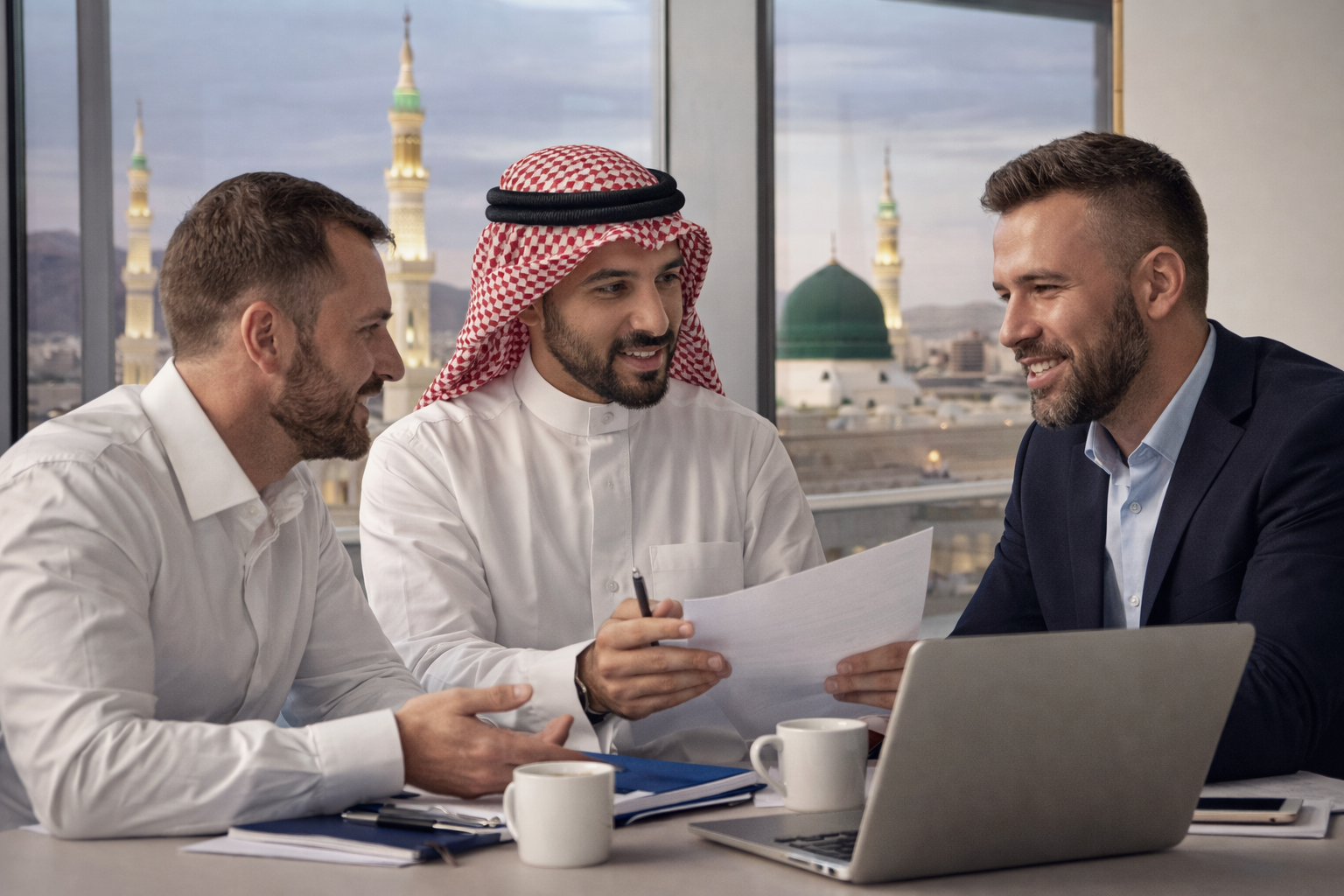 Saudi Ministry of Commerce Dokumente und Stempel für Firmengründung