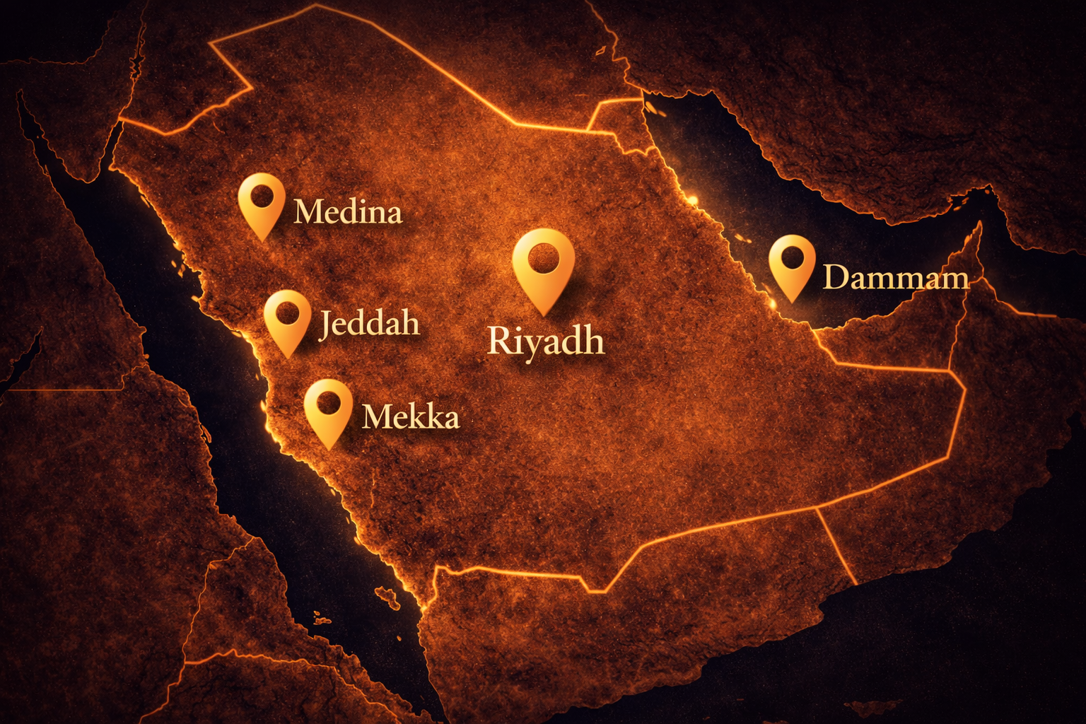 Saudi-Arabien – Städte im Vergleich